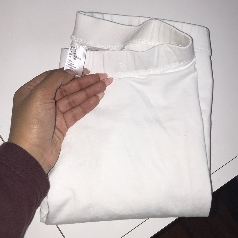 white leggings